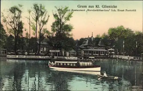 Ak Klein Glienicke Neubabelsberg Potsdam in Brandenburg, Hotel und Restaurant Havelschlösschen