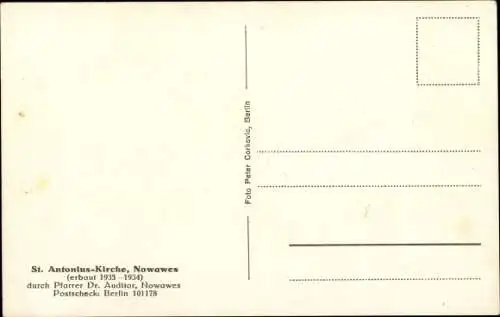 Ak Nowawes Babelsberg Potsdam in Brandenburg, St. Antonius Kirche