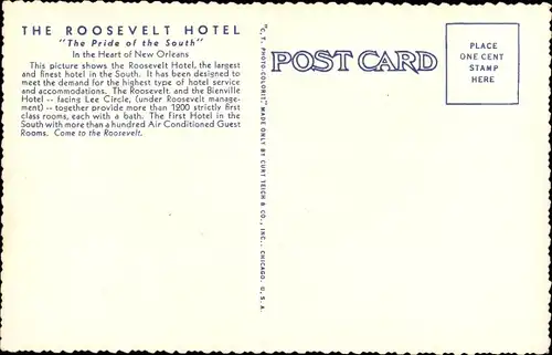 Ak New Orleans Louisiana USA, The Roosevelt Hotel