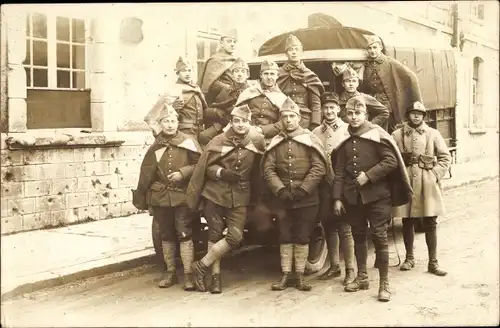 Foto Ak Französische Soldaten in Uniformen, Gruppenaufnahme, 1930
