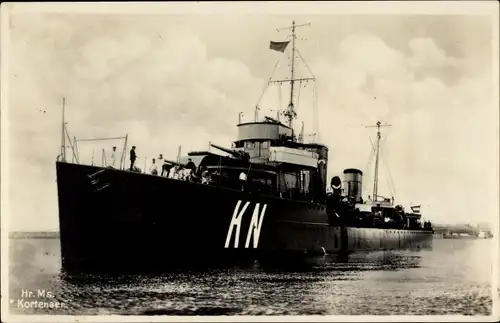 Ak Niederländisches Kriegsschiff, Hr.Ms. Kortenaer, KN