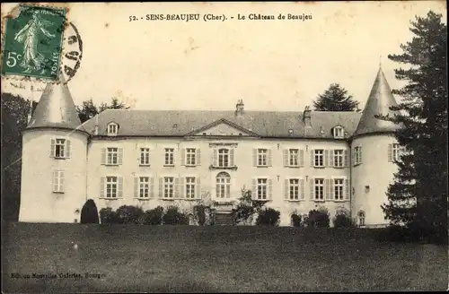 Ak Sens Beaujeu Cher, Chateau de Beaujeu