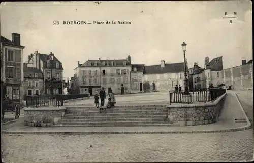 Ak Bourges Cher, Place de la Nation
