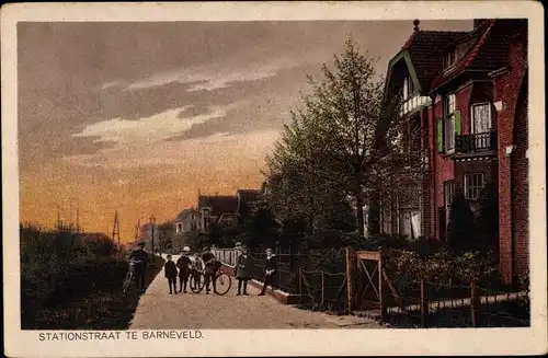 Ak Barneveld Gelderland, Stationstraat
