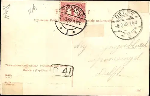 Ak Barneveld Gelderland, Langstraat