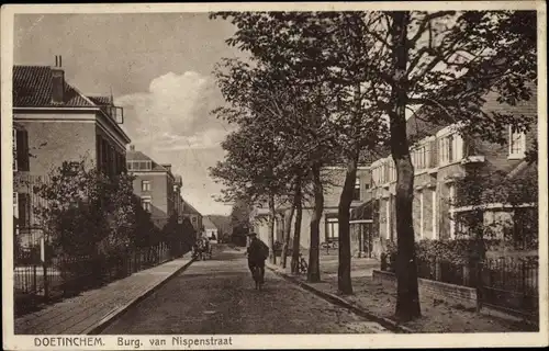 Ak Doetinchem Gelderland, Burg. van Nispenstraat