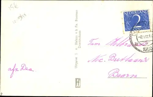 Ak Doetinchem Gelderland, Waterstraat