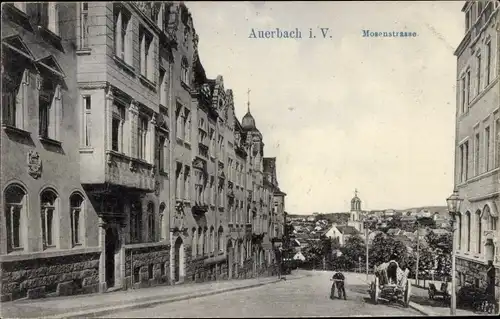 Ak Auerbach im Vogtland, Mosenstraße