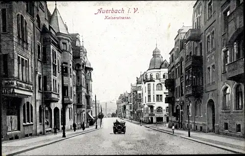 Ak Auerbach im Vogtland, Kaiserstraße