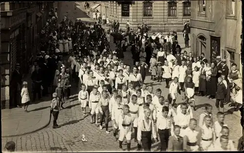 Foto Ak Roßwein in Sachsen, Fest 1920, Kinder