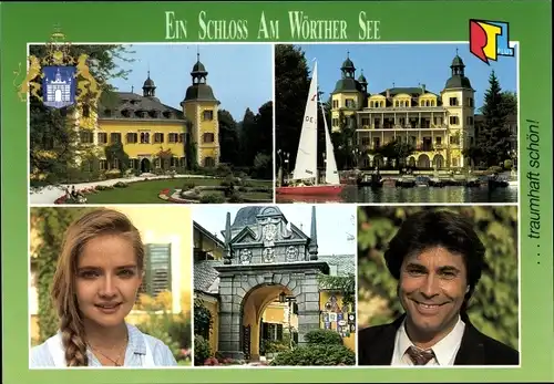 Ak Ein Schloss am Wörther See, Fernsehserie RTL Plus, Julia Biedermann, Roy Black, Velden Kärnten