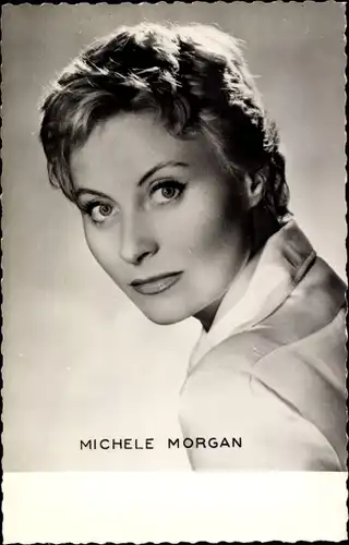 Ak Schauspielerin Michele Morgan, Portrait