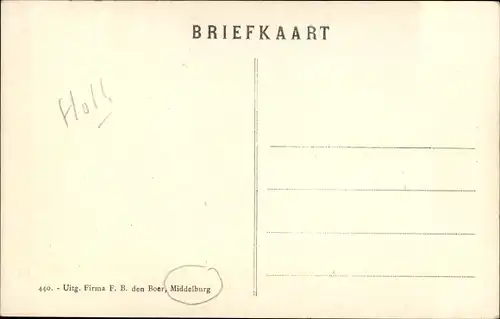 Ak Veere Zeeland Niederlande, Hafenpartie