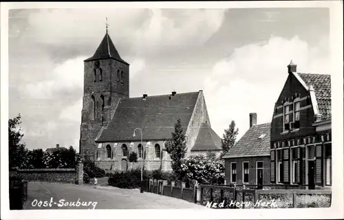 Ak Oost Souburg Zeeland Niederlande, Ned. Herv. Kerk