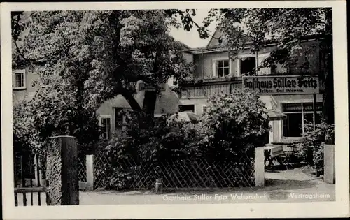 Ak Waltersdorf Bad Schandau Sächsische Schweiz, Gasthaus Stiller Fritz, Vertragsheim