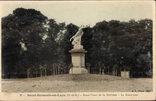 Ak Saint Germain en Laye Yvelines, Rond-Point de la Terrasse, Rosarium