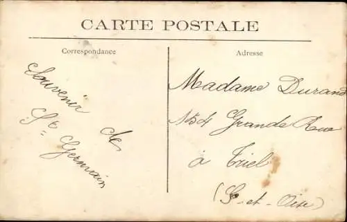 Postkarte Saint Germain en Laye Yvelines, Schloss, Eingang zum Museum