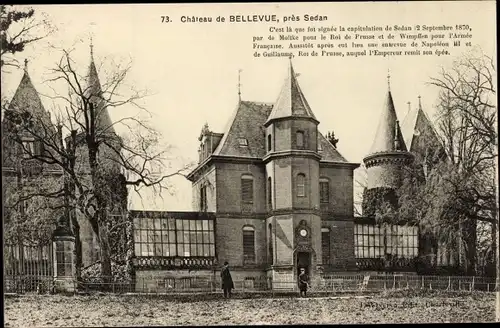 Ak Sedan Ardennes, Schloss Bellevue