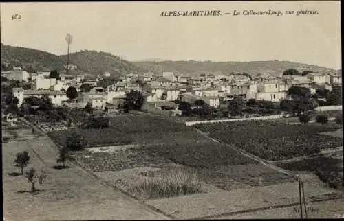 Ak Colle sur Loup Alpes Maritimes, Gesamtansicht