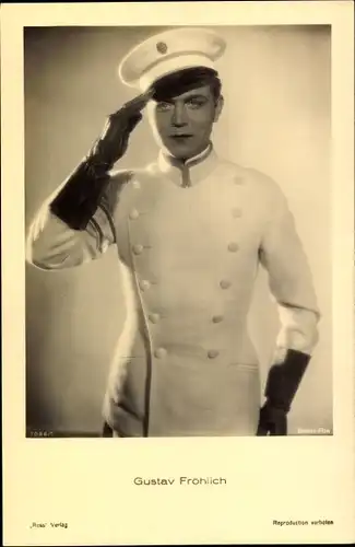 Ak Schauspieler Gustav Fröhlich, Filmkostüm, Marineuniform