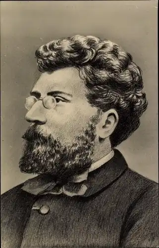 Ak Komponist Georges Bizet, Portrait
