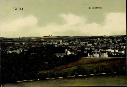 Ak Gera in Thüringen, Totalansicht