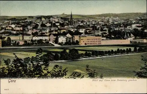 Ak Gera in Thüringen, Blick vom Hainberg