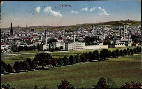 Ak Gera in Thüringen, Ortsansicht