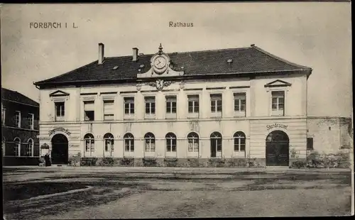 Ak Forbach Lothringen Mosel, Rathaus