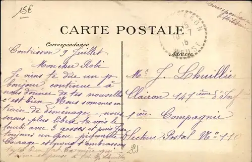 Ak Contrisson Meuse, Kirche, Kanal, Bahnhof