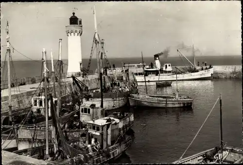 Ak Quiberon Morbihan, Port Haliguen, Le Phare