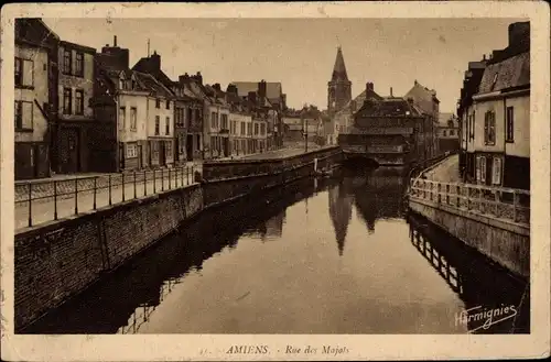 Ak Amiens Somme, Rue des Majors