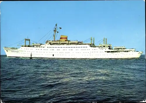 Ak FDGB Urlauberschiff MS Völkerfreundschaft