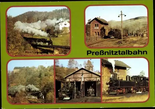 Ak Schmalspurbahn Wolkenstein Jöhstadt, Preßnitztalbahn, Steinbach, Mayer Lokomotive IV K