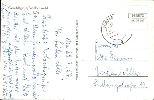 Ak Geroldsgrün im Frankenwald Oberfranken, Totalansicht