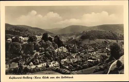 Ak Stolberg im Harz, Totalansicht, Döllebank