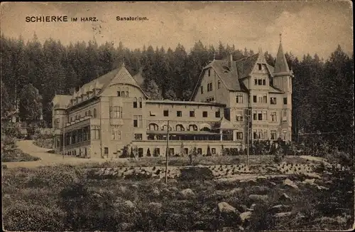 Ak Schierke Wernigerode im Harz, Sanatorium
