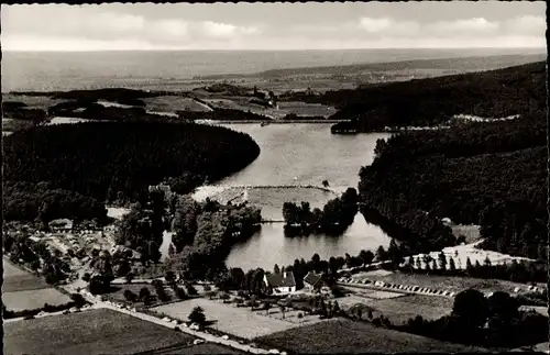 Ak Kirchheim Euskirchen in der Eifel, Steinbachtalsperre, Panorama