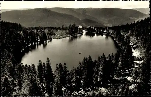 Ak Mummelsee Seebach im Schwarzwald Baden, Luftbild