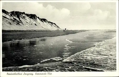 Ak Nordseebad Langeoog Ostfriesland, Kommende Flut