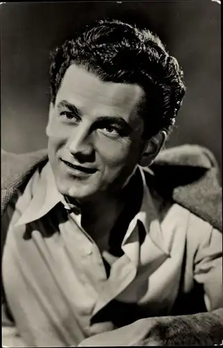 Ak Schauspieler Hans Rüdiger Renn, Portrait, Defa Film, Carola Lamberti