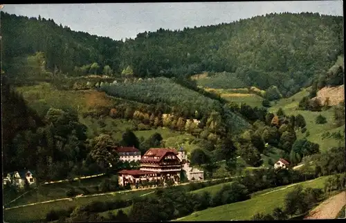 Ak Glottertal im Schwarzwald, Kurhaus Glotterbad, Oberes Bad, Außenansicht