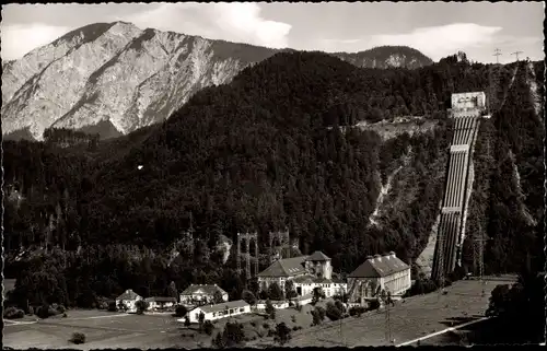 Ak Walchensee Kochel am See, Walchensee-Kraftwerk