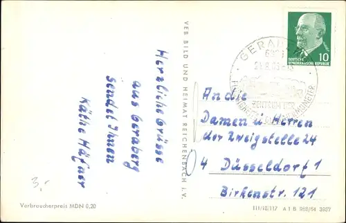 Ak Geraberg in Thüringen, Gaststätte Hasse, Panorama, Freibad, Felsen