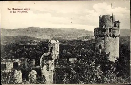 Ak Auerbach Bensheim an der Bergstraße Hessen, Schloss