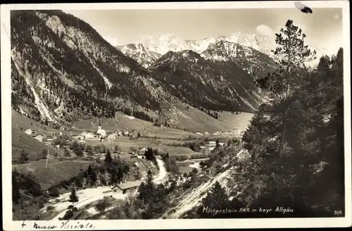 Foto Ak Hinterstein Bad Hindelang im Oberallgäu, Panorama