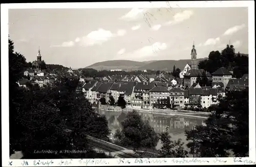 Ak Laufenburg am Hochrhein, Blick zum Ort