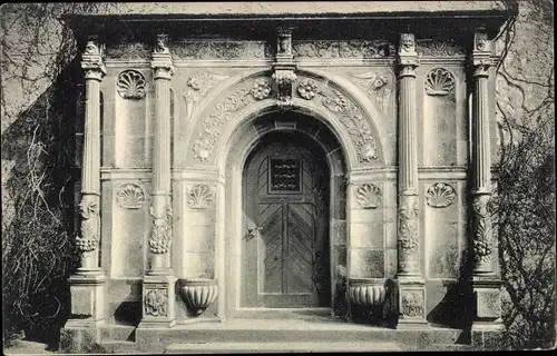 Ak Marburg an der Lahn, Schloss, Portal