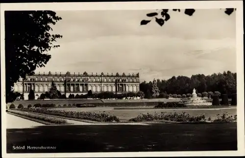 Ak Herrenchiemsee Herreninsel Chiemsee Oberbayern, Schloss