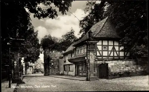 Ak Hann. Münden in Niedersachsen, Partie am oberen Tor